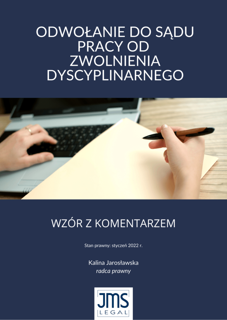 Zwolnienie Dyscyplinarne Jak Napisać Odwołanie Do Sądu Pracy Wzór Pozwu 3718